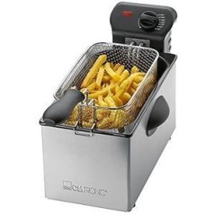 Clatronic 3L Fritureapparat - 25L Rustfrit Stål | Perfekt Stegning & Holdbar Kvalitet!